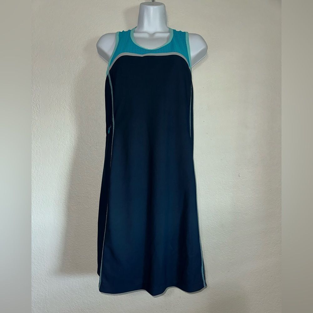 TITLE NINE T9 US S Navy Twisted Sister Racerback Active Sport Bra Dress